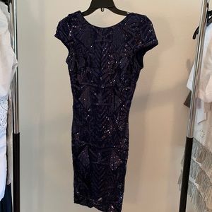 Incredible sequined navy dress